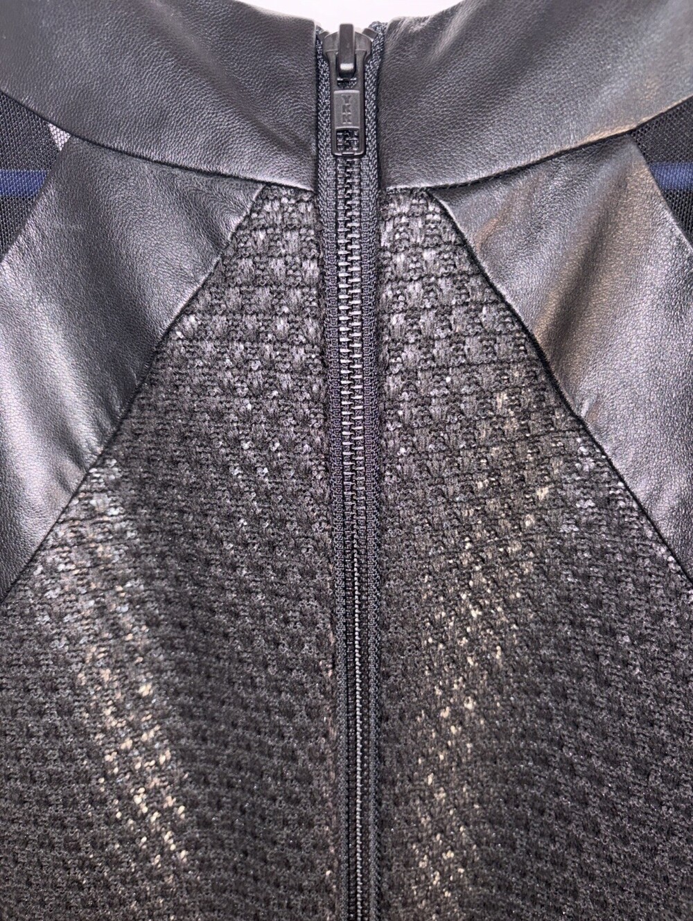 Milly Black Lambskin Trim With‎ Faux Metallic Fabric Size 8 Made In USA - Picture 16 of 16